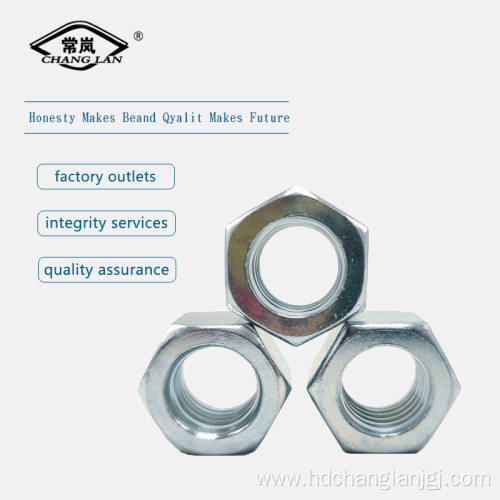 A563 1/8 Zinc plated hex nut